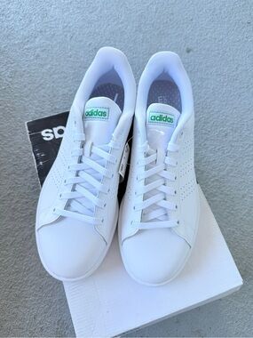Adidas Mens Advantage F36424 White Casual Shoes Sneakers Size 8